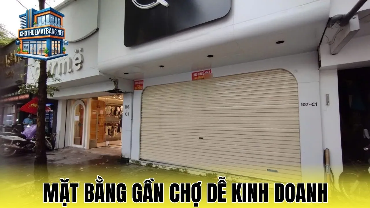 Mặt Bằng Gần Chợ Dễ Kinh Doanh