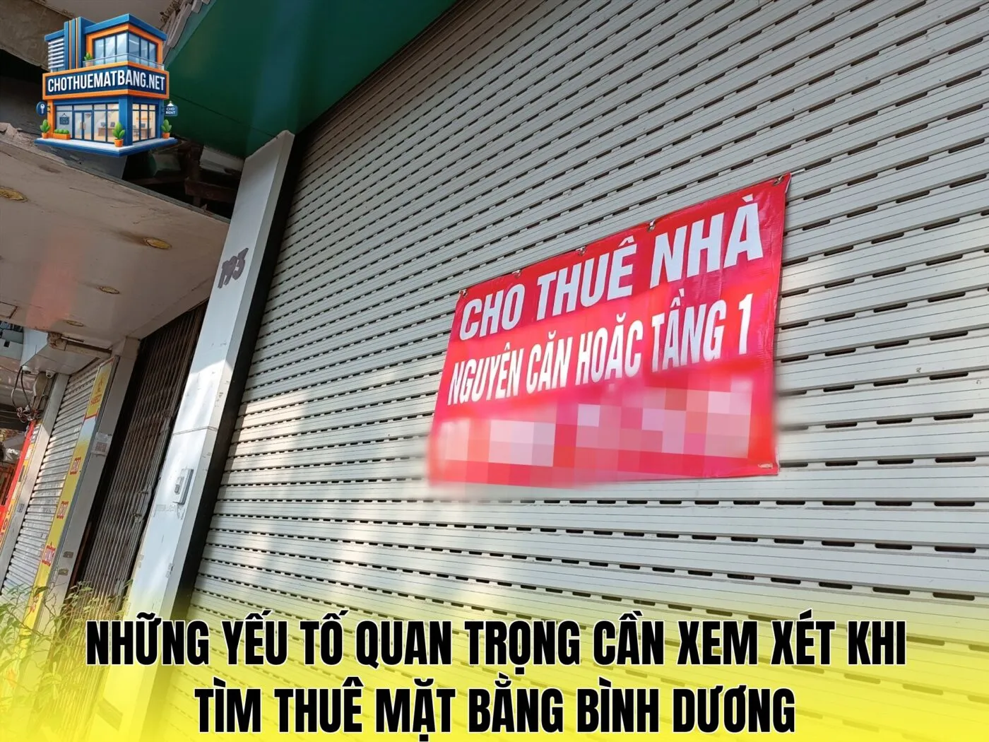 Những yếu tố quan trọng cần xem xét khi tìm thuê mặt bằng Bình Dương