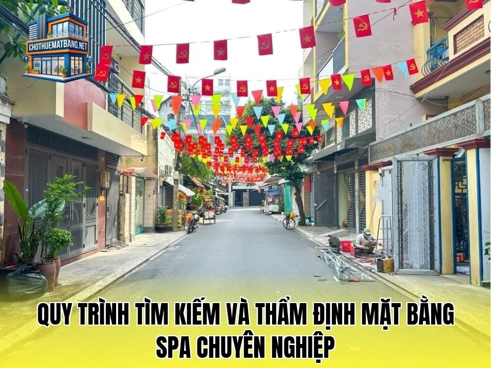 Quy trình tìm kiếm và thẩm định mặt bằng spa chuyên nghiệp