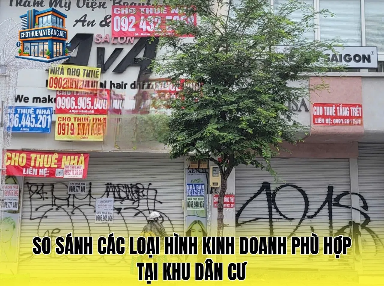 So sánh các loại hình kinh doanh phù hợp tại khu dân cư