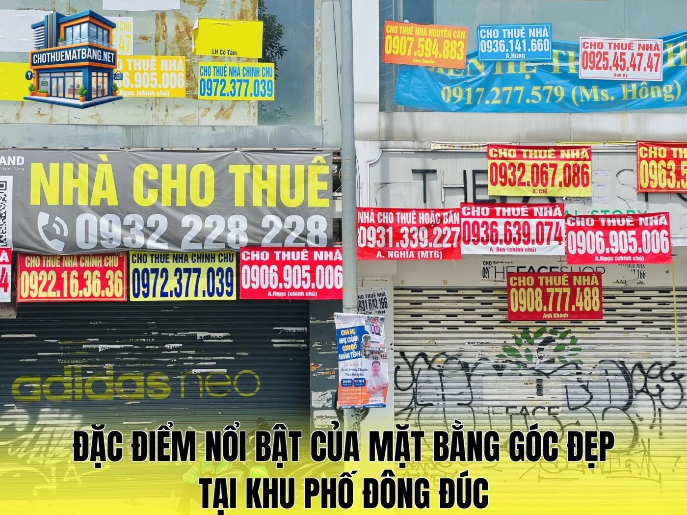 Đặc điểm nổi bật của mặt bằng góc đẹp tại khu phố đông đúc