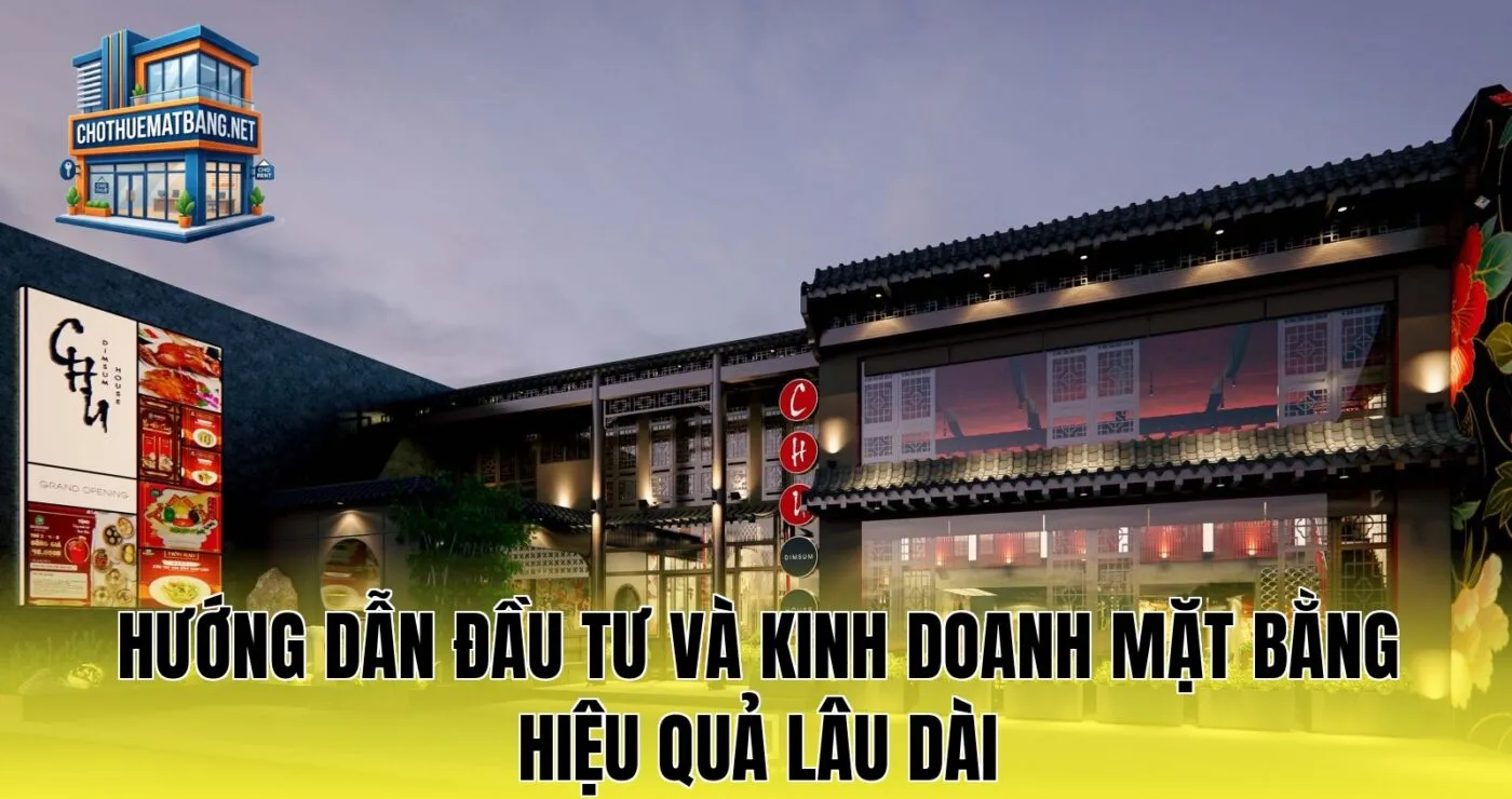Hướng dẫn đầu tư và kinh doanh mặt bằng hiệu quả lâu dài